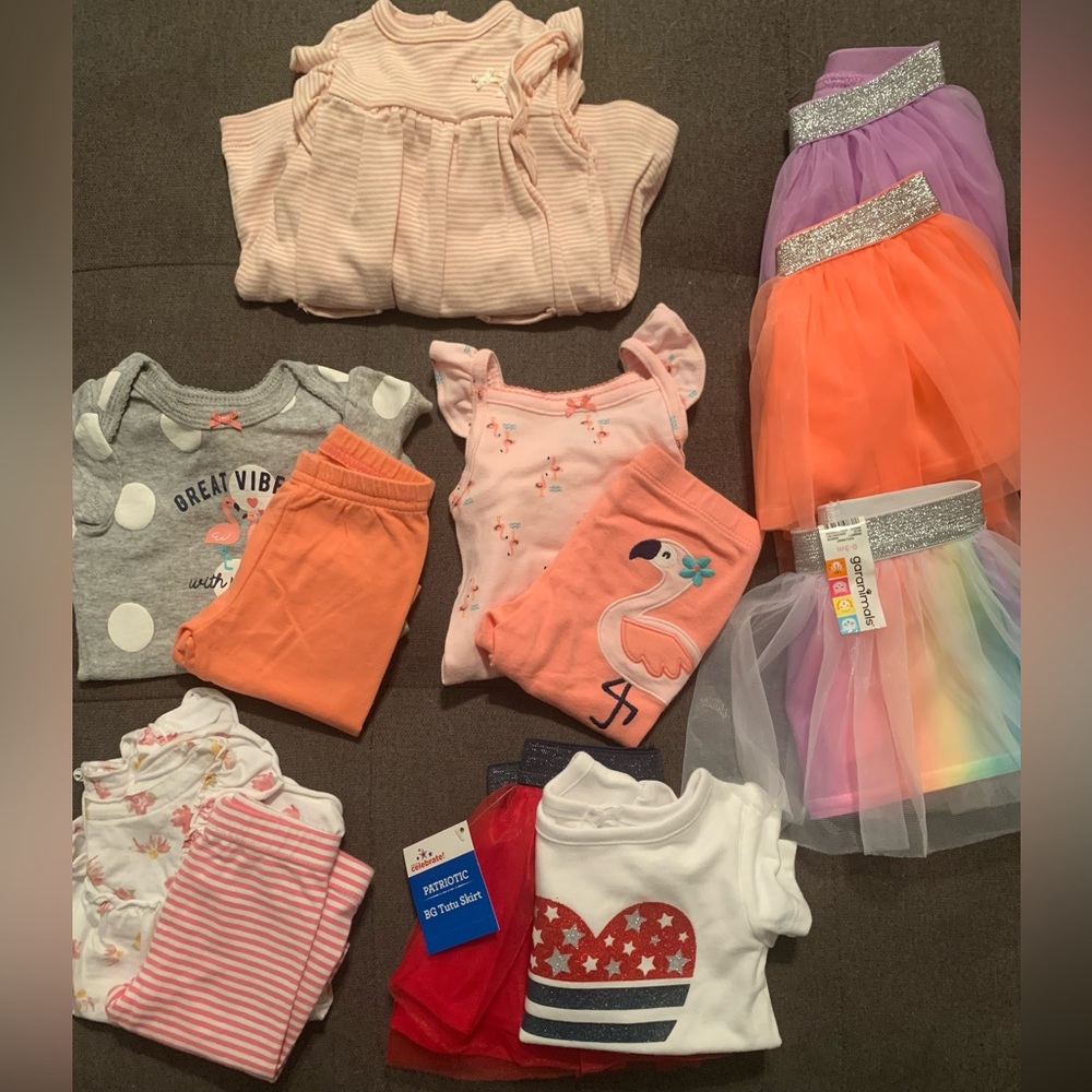 0-3 month Baby girl summer lot